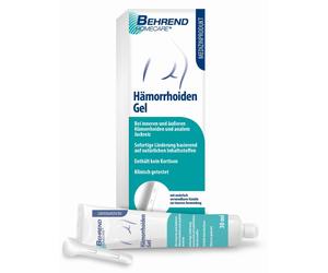 BEHREND Homecare® Gel pour les hémorroïdes - en cas d'hémorroïdes internes & externes, de démangeaisons anales, fissures anales proctite Gel(S) 30 ml
