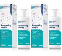 Behrend Homecare - Shampooing minéral pour psoriasis cuir chevelu, shampoing dermite seborrheique - shampoing pour eczéma doux pour tous types de cheveux & au lavage quotidien (250 ml) (Lot de 2)