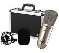 Behringer B-1 Microphone à Condensateur de Studio à Grand Diaphragme et Pulvérisation d'Or, Argent