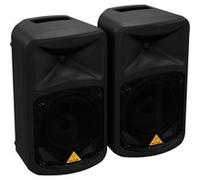 Behringer Eps500Mp3 Système de Sonorisation Portable Ultra Compact 8 Canaux de 500 Watts avec Lecteur Mp3, Reverb et Option Sans Fil Noir
