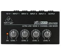Behringer Mélangeur MICROMIX MX400 – 4 canaux ultra-compact, mono, portable, faible bruit