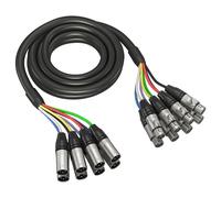Behringer Multicore Cable - 8-way XLR Male to XLR Female - 8 Channel Snake Cable - 3 m / 10 ft - Gold Performance - GMX-300