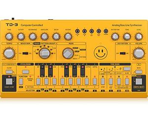 Behringer Td-3-Am Synthétiseurs de Basse Analogique avec Vco, Vcf, Séquenceur 16 Pas, Effets de Distorsion et Jusqu'à 16 Voix de Polyphonie en Poly Chain