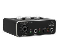 Behringer U-Phoria UM2 - Interface audio USB - 2 entrées, 2 sorties - Préampli micro XENYX - 16 bit / 48 kHz