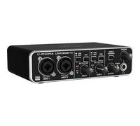 Behringer U-PHORIA UMC202HD Audiophile 2x2, Interface audio USB 24 bits/192 kHz avec préamplis micro Midas, compatible avec PC et Mac
