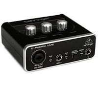 Behringer UM2 Interface Audio Numérique USB 2 Entrées et 2 Sorties Audiophile avec Préampli Micro Conçu par Xenyx