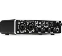 Behringer UMC202Hd Interface Audio Numérique USB 2 Entrées et 2 Sorties Audiophile, 24-Bit/192 Khz avec Préamplis Micro Conçu par Midas