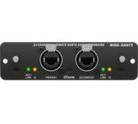 Behringer Carte d'extension WING-DANTE - Dante AoIP 64 x 64 canaux compatible PC et Mac