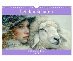 Bei den Schafen - Calendrier mural 2026 format A4 paysage - Voyage pittoresque - Calendrier mensuel CALVENDO