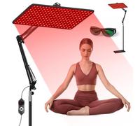 BEICHEN Lampe de thérapie par lumière rouge pour le corps et le visage, lampe de luminothérapie infrarouge avec support stable, lumière rouge 660 nm, panneau de luminothérapie infrarouge 850 nm et 940