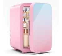BEICHEN Mini réfrigérateur thermoélectrique portable de 6 litres/8 canettes, 110 V AC/DC, refroidisseur et réchauffeur thermoélectrique portable pour soins de la peau, cosmétiques, boissons, aliments