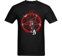 BEIDAHUANG Men's Mr. Pickles Star T-Shirt Casual O-Neck Unisex Short Sleeve T-Shirt Black L
