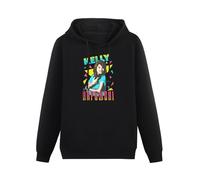 BEIDAHUANG Saved by The Bell Kelly Kapowski Triangles Tiffani Amber Thiessen Unisex Hoody with Pocket Black L