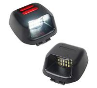 BEIEM 2Pcs Tube Rouge SMD LED Plaque D'Immatriculation LumièRe pour Navara D40 2005-2016