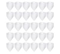 BEIEM 30 PièCes Sublimation Blanc Pet Bandana Transfert de Chaleur Lavable Bricolage Triangle Chien éCharpe Bavoirs Foulard pour Chiens Chiot