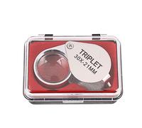 BEIEM Loupe portable de bijoutier 30 x 21 mm avec boîte de rangement
