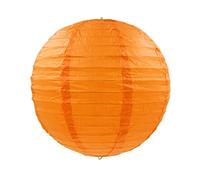 Beiersi Lampion Papier Décoration de Mariage Maison Fête Lanterne Papier Boule (10"(25cm), Orange)