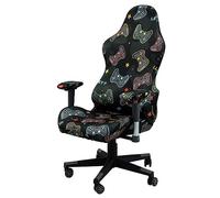 Beieyosu Housses de Chaise de Jeu, avec Housse d'accoudoir, élastiques Extensibles lavables en Machine Housse de Chaise de Bureau de Jeu vidéo d'ordinateur,C