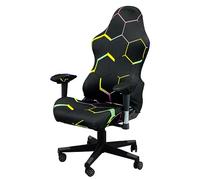 Beieyosu Housses de Chaise de Jeu, avec Housse d'accoudoir, élastiques Extensibles lavables en Machine Housse de Chaise de Bureau de Jeu vidéo d'ordinateur,B