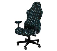 Beieyosu Housses de Chaise de Jeu, avec Housse d'accoudoir, élastiques Extensibles lavables en Machine Housse de Chaise de Bureau de Jeu vidéo d'ordinateur,D