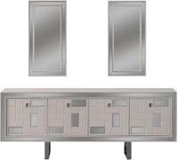 Beige Bahut Buffet Armoire Commode Armoire En Bois Bois Salle À Manger JVmoebel