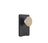Beige/Brun Clair - Symbole de l'infini en Forme de cœur - Amour Minimaliste PopSockets PopWallet pour MagSafe
