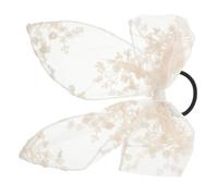 Beige Élastique Cheveux Accessoire Élégant, Nœud en Dentelle | Maintien Ferme, Élément Décoratif Multi-usage, pour Femmes et Filles, Anniversaires et Séances Photo