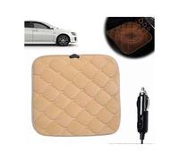 (Beige electronic switch)Portable Heated Seat Cushion,Car Seat Cover for Winter Driving Heated Seat Cover
