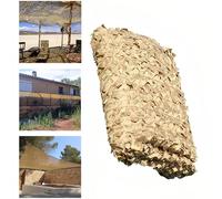 Beige Filet Camouflage Renforcé, Voile D'ombrage De Pergola De Camping De Chasse Militaire, Filet De Camouflage Extérieur, 2x3.0m/ 2x4m/3x3.0m/3x4m/5x8m/6x12m(2x4m/6.5x13.1ft)