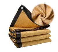 Beige - Filet d'ombrage à 90 % pour serre, pare-soleil imperméable avec œillets, auvent coupe-vent, pour terrasse, balcon, jardin, 2 x, 2 x 2 m (6 x 7 m), protection UV