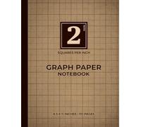 Beige Graph Paper Notebook | 2 Squares Per Inch - Indexed: Perfect For Students And Teachers | Classic and Subtle Beige | Structured For Organized Visual Planning | 110 Pages | 8.5 x 11 Inches
