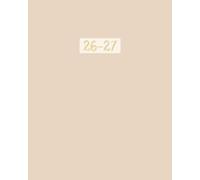 Beige Monthly Planner 2026-2027: Light Aesthetic Minimal Calendar for Women 2026 - 2027 ~ Cream and Gold Agenda Organizer - Large 26, 27