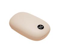 (Beige, Multicolor) H2 2-in-1 Electric Hand Warmer with Digital Display, 6000mAh Power Bank for Winter - Orange