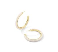 Beige Or-ton Martelé Alliage Oreille Poignets-texturé Boucles D'oreilles Circulaires Avec Des Motifs De Point Contemporain, Polyvalent Superposition Oreille Bijoux