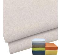 Beige Outdoor Cushion Cover 110 x 45 x 5 cm - Washable Replacement Linen Cover for Garden Bench Seat Pad Thick Seating Cushion for Patio Furniture & Stylish