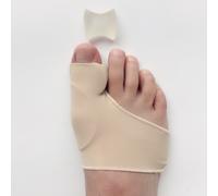 Beige-S - Coussin De Gel Correcteur D'oignon, 1 Paire, En Nylon Extensible, Protecteur D'hallux Valgus, Séparateur D'orteils, Protection Orthopédique, Nouveau, Tendance