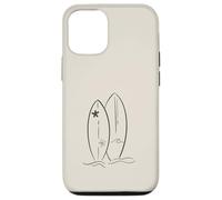 Beige Sable Tan - Surfer Plage Summer Waves Ocean Coque pour iPhone 12/12 Pro