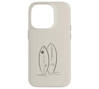 Beige Sable Tan - Surfer Plage Summer Waves Ocean Coque pour iPhone 14 Pro