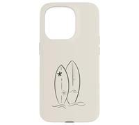Beige Sable Tan - Surfer Plage Summer Waves Ocean Coque pour iPhone 15 Pro