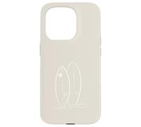 Beige Sable Tan - Surfer Plage Summer Waves Ocean Coque pour iPhone 15 Pro