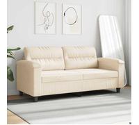 Beige SOFA - PHSH - Canapé avec 2 places - contemporain - Beige 140 cm tissu - microfibre C1848