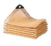Beige Sunblock Cloth with Grommets 85% UV Resistant Shading Net for Garden Pergola Patio Plants 1x2m 2x2m 2x5m 2x6m 2x8m 3x5m 3x6m 3x8m 4x5m 5x5m 5x6m 6x6m 6x8m 6