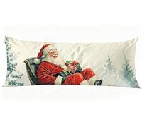 Beige Taie Oreiller 40x120 cm Noël Housse Traversin 120 x 40 cm Set de 1 Coussin Grossesse, Douce et Confortable avec Fermeture éclair Invisible Oreiller de Corps pour Canapé Lit Coussin Long J0-1013