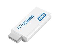 Beigemo Adaptateur Wii HDMI Adaptateur Wii vers HDMI Convertisseur Wii vers HDMI avec 1080P/720P Entrée et Sortie Vidéo et Audio 3.5mm pour Tous Les Modes d'affichage (Blanc)
