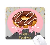 beignet au chocolat western dessert la nuit de noël, tapis de souris en caoutchouc