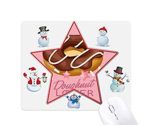 beignet au chocolat western dessert le bonhomme de neige étoile tapis de souris