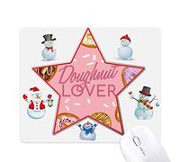 beignet circle western dessert la nourriture le bonhomme de neige étoile tapis de souris