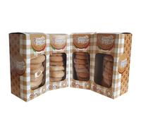 Beignets artisanaux au vin blanc, paquet de 4 de 250 g, biscuits Sans huile de palme, Sans conservateurs, Recette typique des Castelli Romani, 80 Fame Ariccia