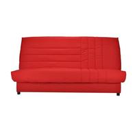 Banquette Clic-Clac 3 Places - Comfort Bultex - L 192 X P 95 Cm - Tissu Rouge - Beija Rouge