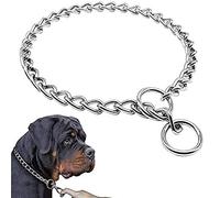 BEIJIALY Collier de Chaîne Étrangleur pour Gros Chien - Formation en Acier Inoxydable - Chien de Compagnie (60CM)